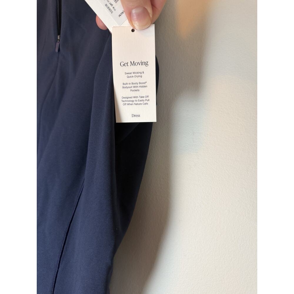 SPANX Shape Get Moving Zip Front Dress Shorts Underneath Navy Sz M NEW NWT $138 - Picture 10 of 15